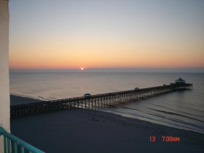 Sunrise from balcony